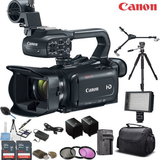 Canon XA11 Compact Full HD HDMI &amp; Composite Output w Spare Battery Deluxe Bundle