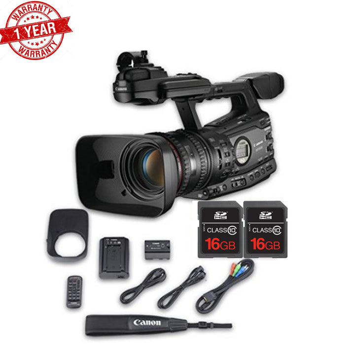 Canon XF305 HD Professional Camcorder + 2x 16GB Memory Cards + All Manufacturer Accessories